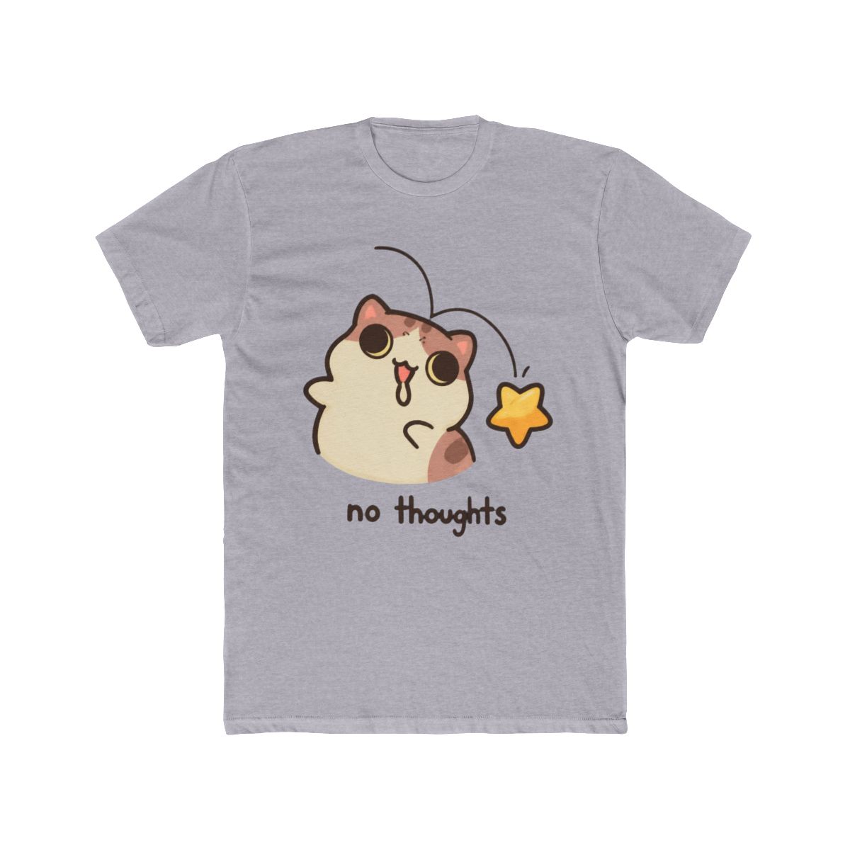 Bichi Mao No Thoughts Cat T Shirt - alternate angle 4, merchandise