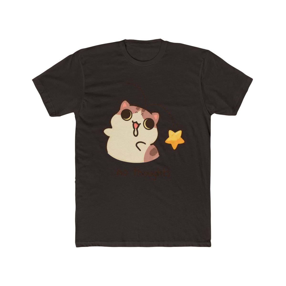 Bichi Mao No Thoughts Cat T Shirt - alternate angle 2, merchandise